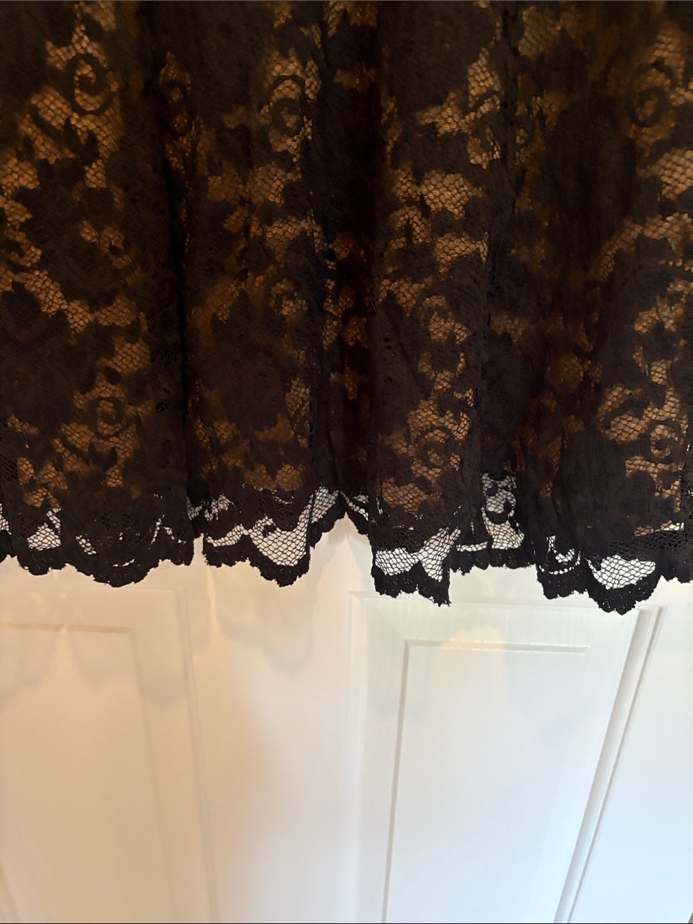 CAbi Black Lace V-Neck Midi Dress size medium - Picture 5 of 5